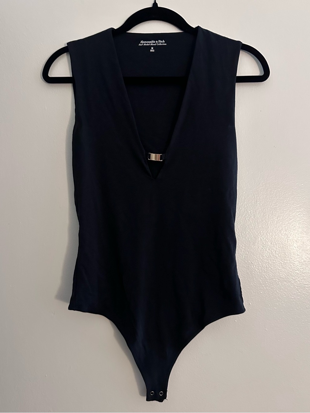 Abercrombie Black Plunge Bodysuit